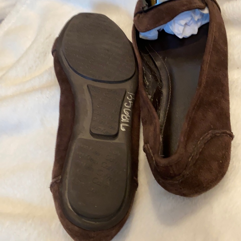 Women’s Calvin Klein women’s brown suede flats shoes, sz 7 - Picture 8 of 14